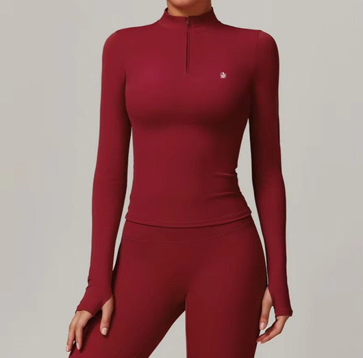 FTL Long Sleeve Yoga Set - Ancora Red