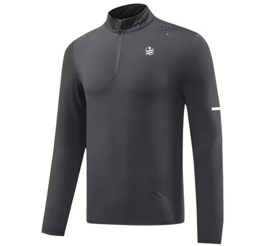 Men’s Quick Dry Quarter-Zip - Dark Gray