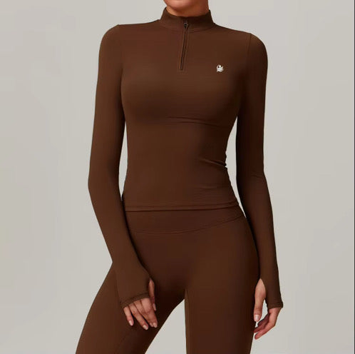 FTL Long Sleeve Yoga Set - Brown